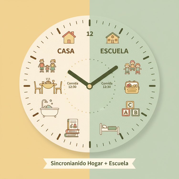 Misma rutina para tu pequeño